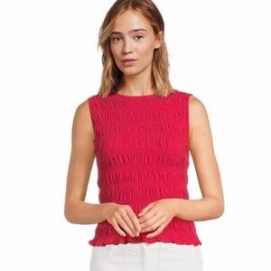 Madewell Smocked Boatneck Tank